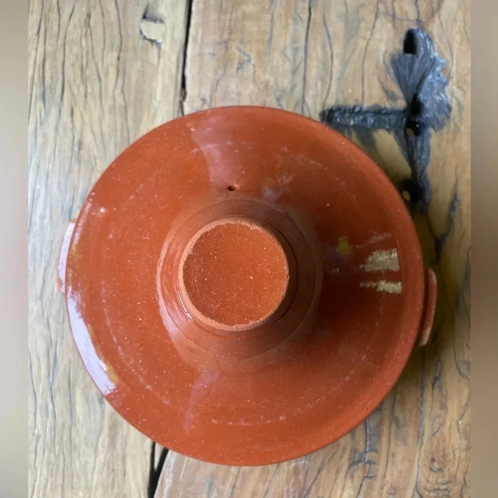 Vintage Moroccan Clay Tagine Cooking Vessel